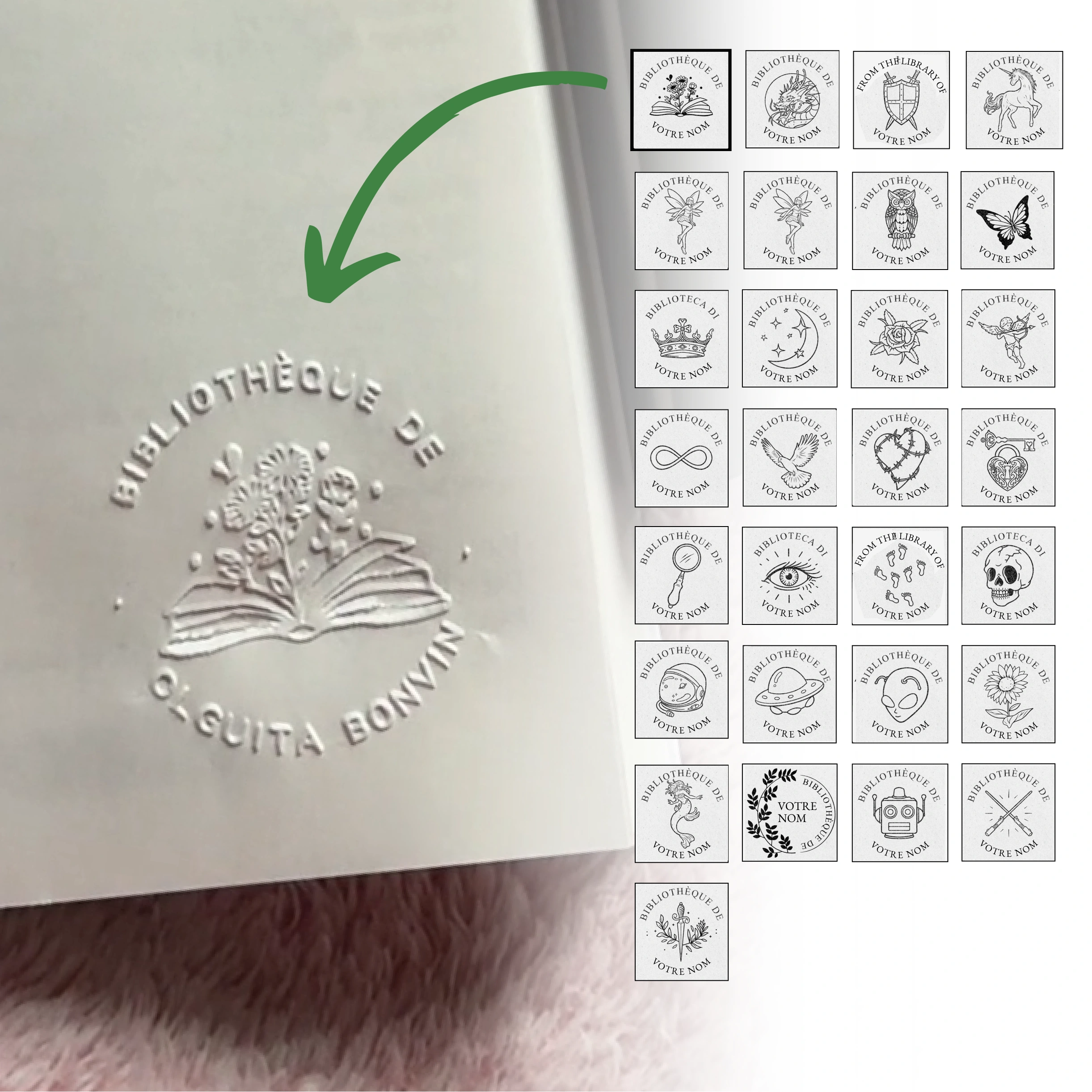 Embosseur avec design personnalisé